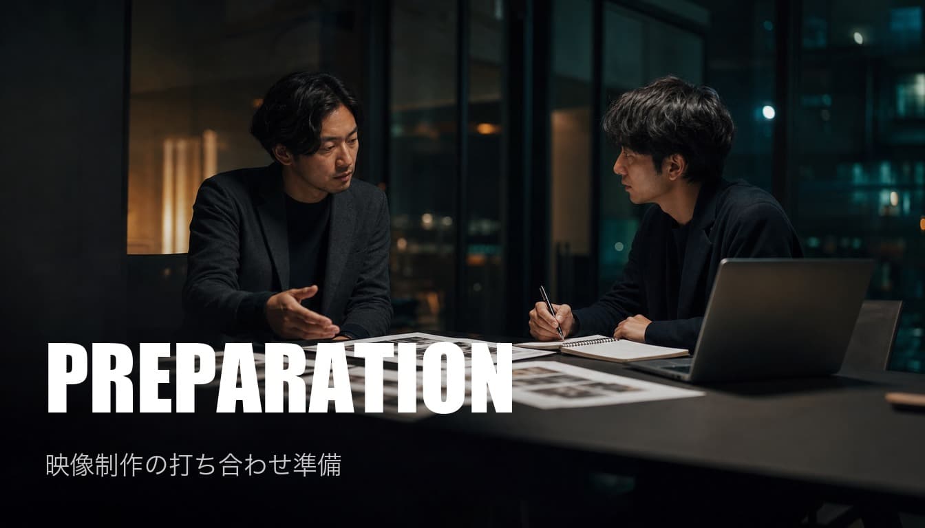 映像制作の打ち合わせ準備|事前に決める7項目チェックリスト