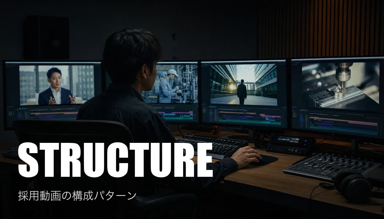 採用動画の構成パターン5選|成功する型と感情設計を大阪の映像制作会社が解説